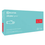 Manusi de examinare nitril nepudrate Nitrylex Green, 100 buc.