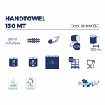 Prosop de hartie tip rola, 2 straturi, Paperdi, alb