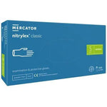 Manusi de examinare nitril nepudrate Nitrylex, Classic Blue, 100 buc.