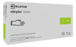 Manusi de examinare nitril nepudrate Nitrylex, Classic White, 100 buc.