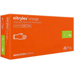 Manusi de examinare nitril nepudrate Nitrylex Orange, 100 buc.