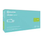 Manusi de examinare nitril nepudrate Nitrylex Green, 100 buc.