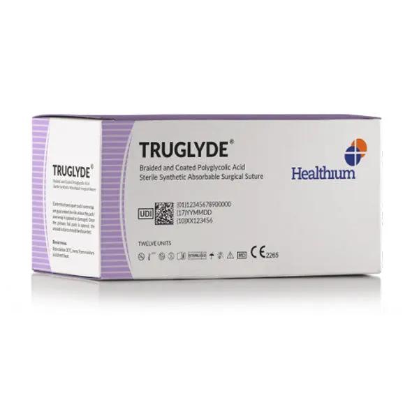 Fire sutura resorbabile Acid Poliglicolic TRUGLYDE cu ac, 12 buc.