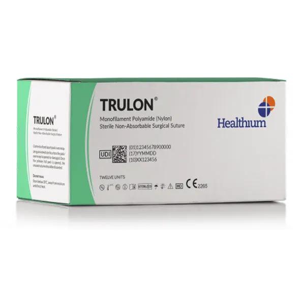 Fire sutura neresorbabile Nylon TRULON cu ac, 12 buc.