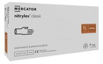 Manusi de examinare nitril nepudrate Nitrylex, Classic White, 100 buc.