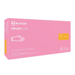 Manusi de examinare nitril nepudrate Nitrylex Pink, 100 buc.