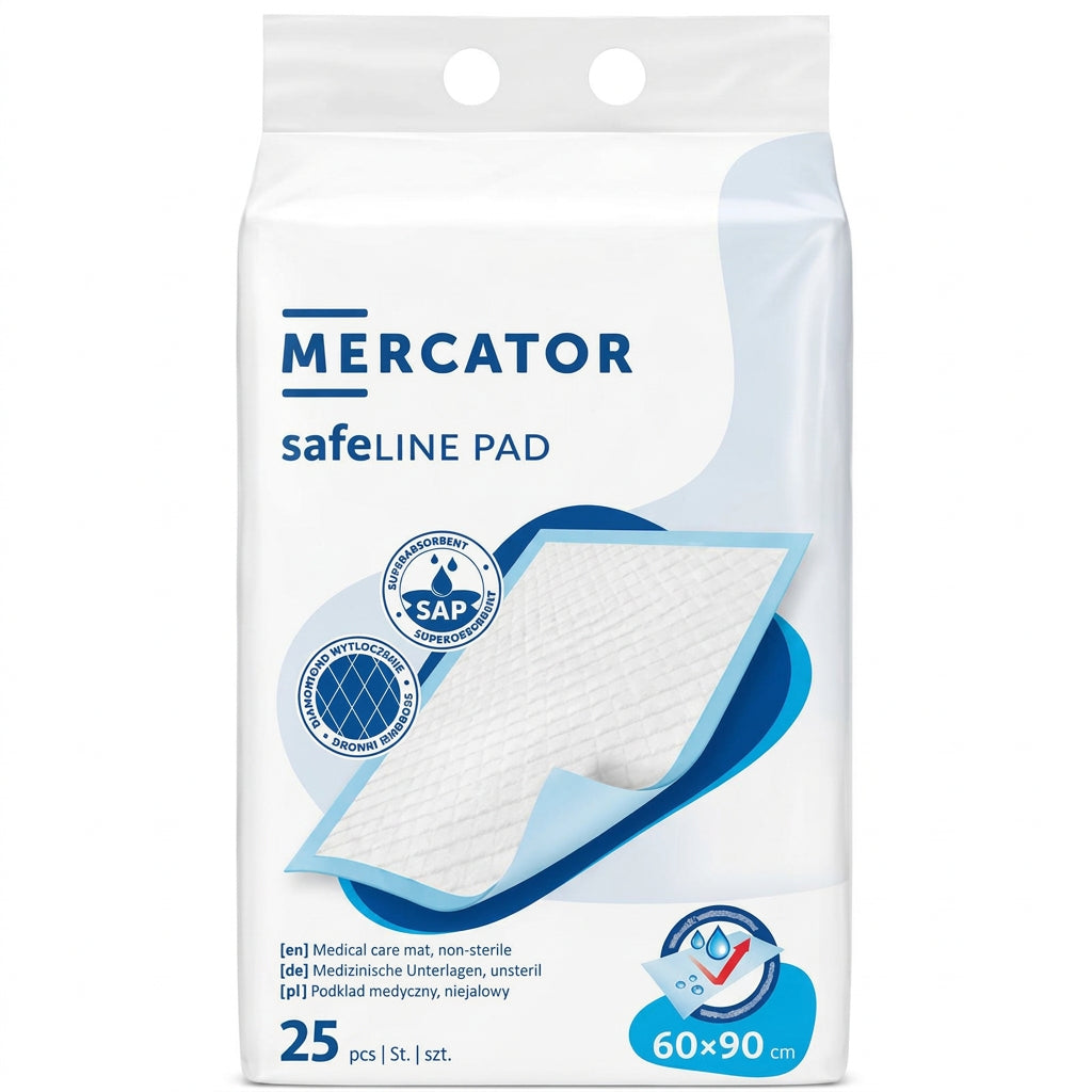 Aleze absorbante safeLINE PAD 60 x 90 cm, 25 buc.