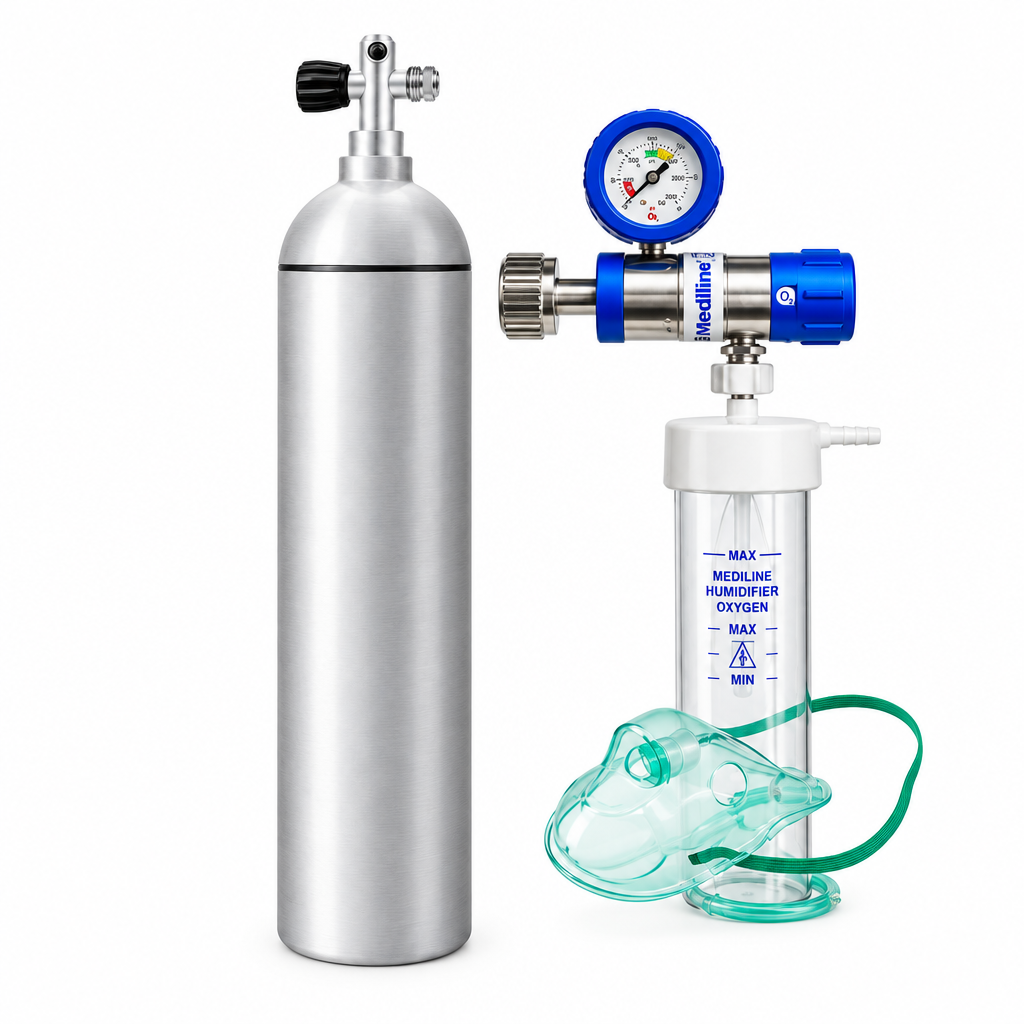 Butelie oxigen - Set complet oxigenoterapie 20 litri
