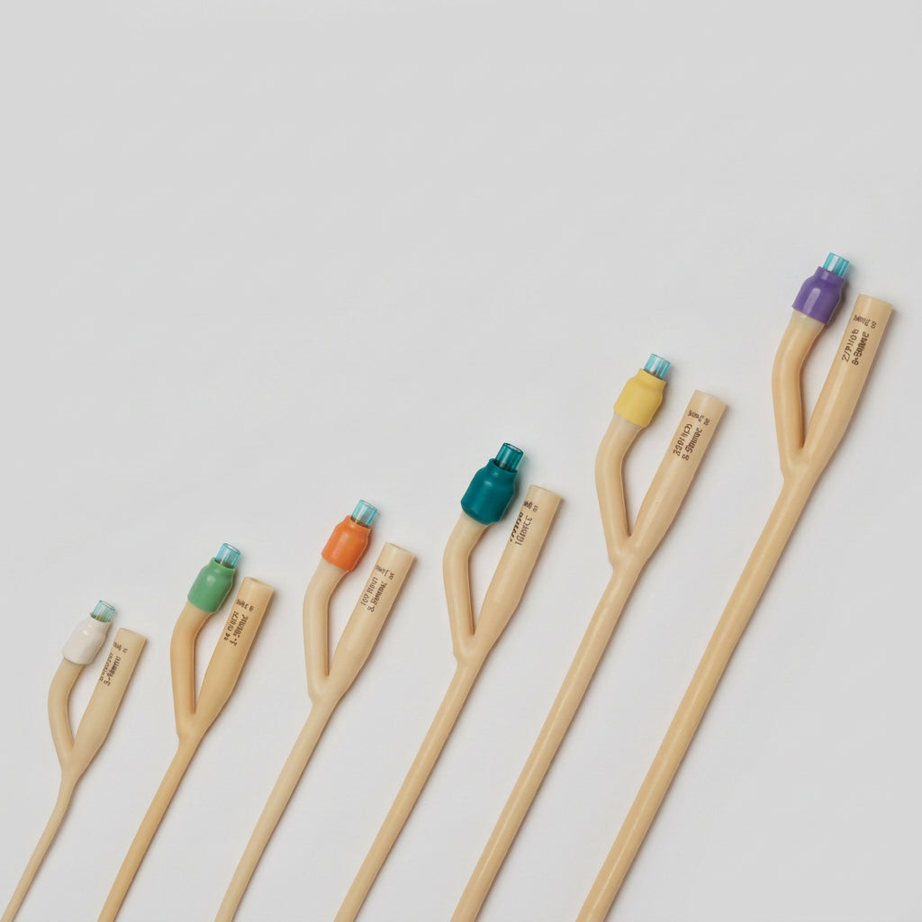 Sonde Foley 2 cai, valva de plastic și balon, sterile
