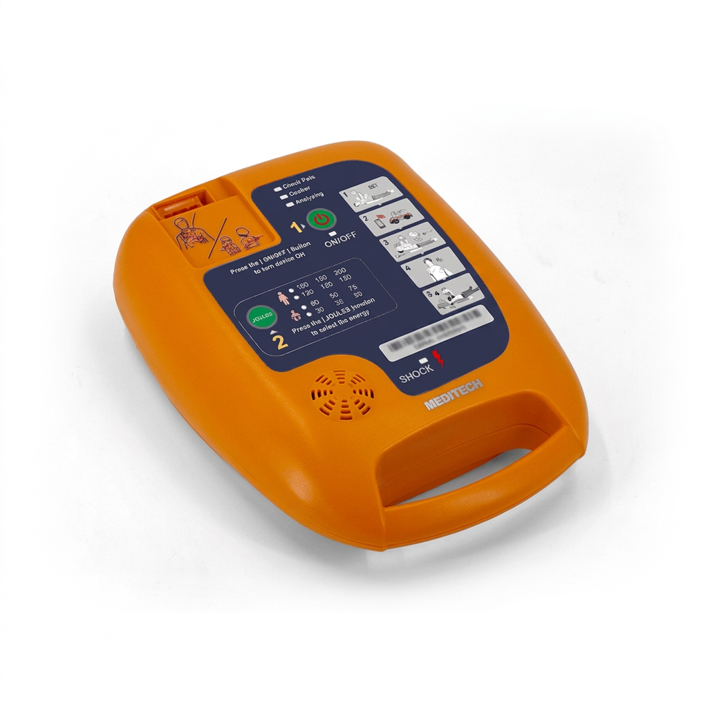 Defibrilator extern automat DEFI 5S PRO cu meniu in limba romana+geanta+suport perete+kit prim-ajutor
