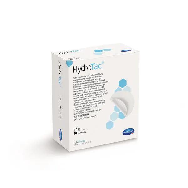 Pansament hidroactiv cu hidrogel Hydrotac, rotund, diametru 6 cm, 10 buc.