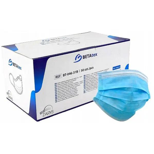 Masti medicale 3 pliuri, BETAtex, 50 buc.