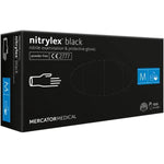 Manusi de examinare nitril nepudrate Nitrylex Black, 100 buc.