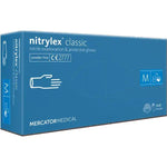 Manusi de examinare nitril nepudrate Nitrylex, Classic Blue, 100 buc.