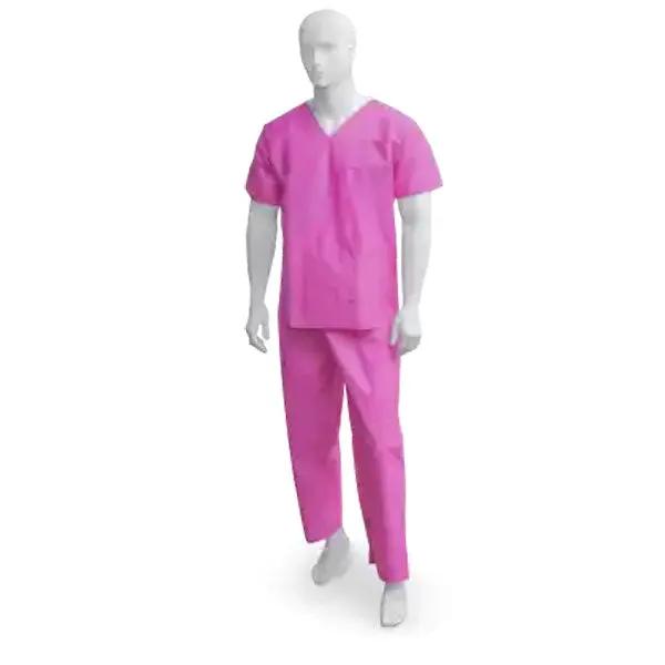Costum pijama din netesut, Opero, roz