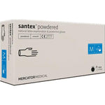 Manusi examinare latex pudrate Santex, 100 buc.