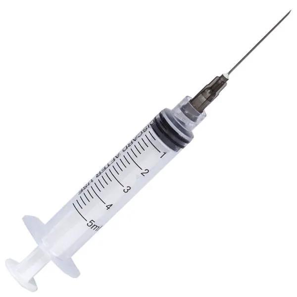 Seringi 5 ml Biosafe cu ac luer lock ( filet ), 100 buc.