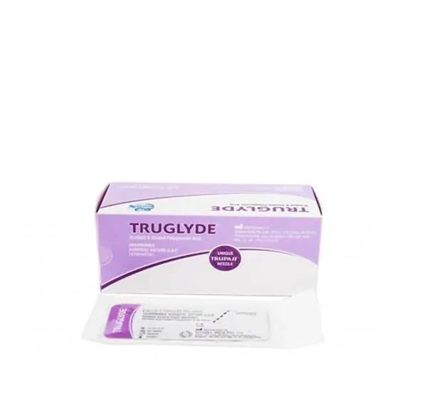 Fire sutura resorbabile Acid Poliglicolic TRUGLYDE fara ac, 12 buc.
