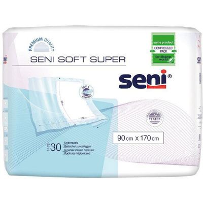 Aleze igienice Seni Soft Super, 90 cm x 170 cm, 30 buc.