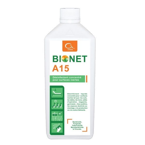 Dezinfectant concentrat pentru suprafete BIONET A15 | Medizone