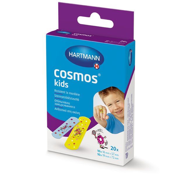 Plasturi COSMOS KIDS stripuri, 20 buc.|Medizone