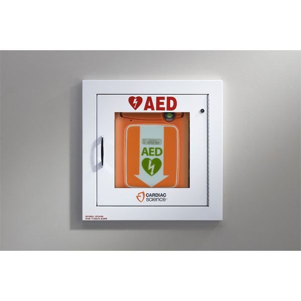 Cutie AED montabila pe perete cu alarma|Medizone