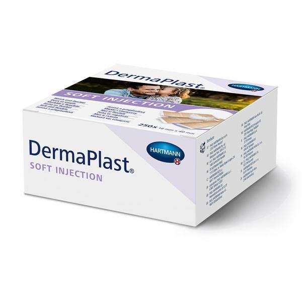 Plasturi dreptunghiulari DERMAPLAST sensitive injection, 1.6 cm x 4 cm, 250 buc.|Medizone