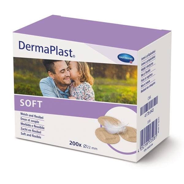 Plasturi rotunzi DERMAPLAST sensitive spots, 200 buc.|Medizone