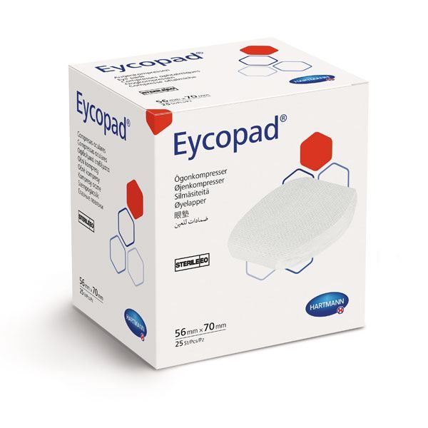 Comprese oculare sterile EYCOPAD, 25 buc.|Medizone