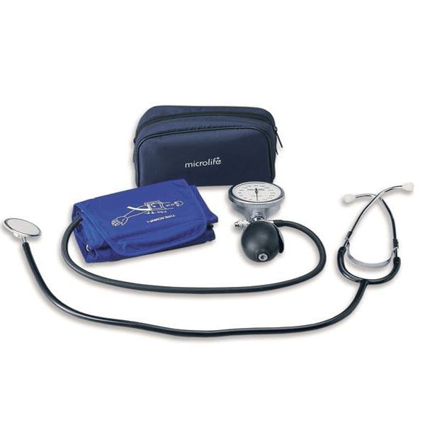 Tensiometru aneroid „palm-type” cu stetoscop AG1-40 | Medizone