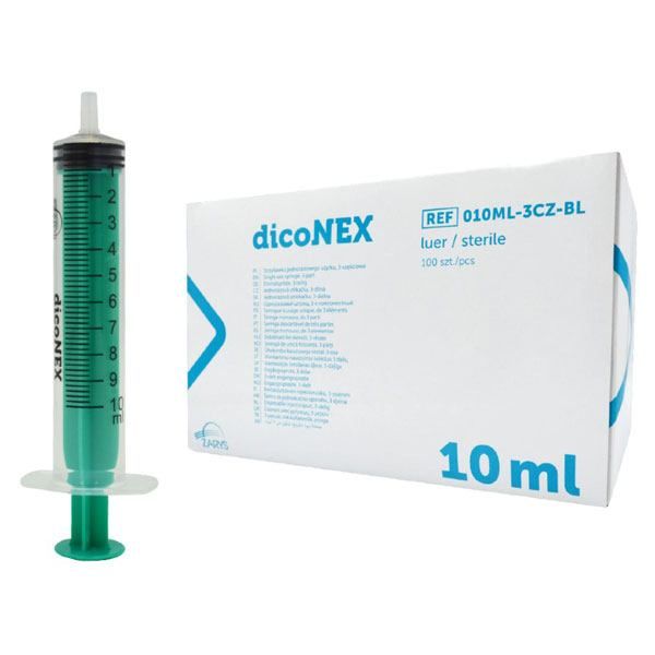 Seringa 10 ml dicoNEX, cu ac, luer slip, 100 buc.|Medizone