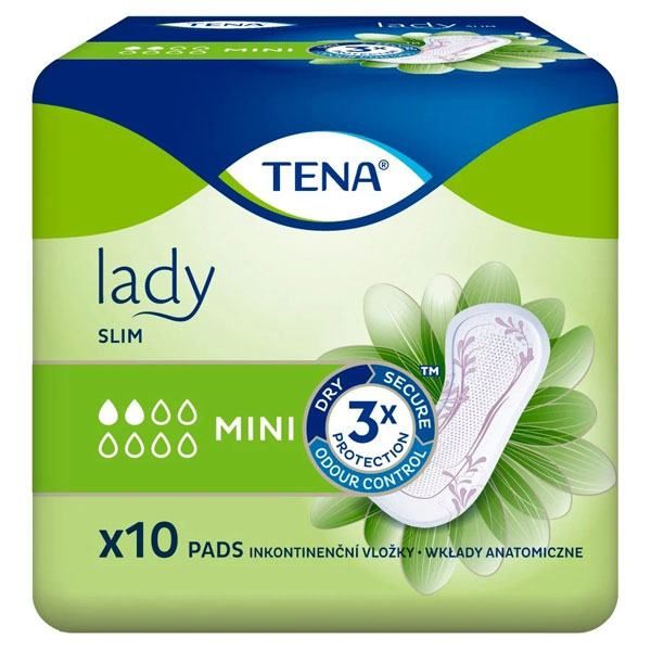 Absorbante incontinenta Tena Lady Slim Mini, 10 buc.|Medizone